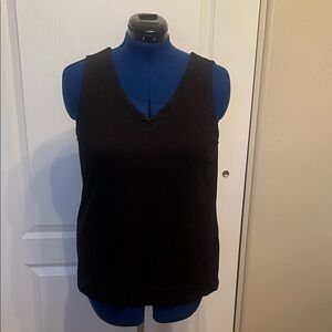 Chico's Black V-Neck Tank Top